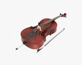 Acoustic Cello Red 3Dモデル