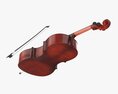 Acoustic Cello Red 3D-Modell