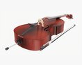 Acoustic Cello Red 3D модель