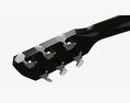 Acoustic Dreadnought Guitar 02 Black 3d model