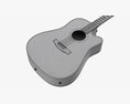 Acoustic Dreadnought Guitar 02 Modelo 3D