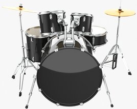 Acoustic Drum Set 3D-Modell