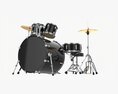 Acoustic Drum Set 3d model