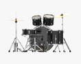 Acoustic Drum Set 3d model