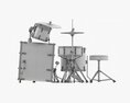 Acoustic Drum Set 3D模型