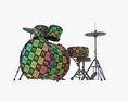 Acoustic Drum Set 3D модель