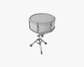 Acoustic Snare Drum On Stand 3D 모델 