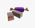 Blank Food Candy Plastic Package Wrap Mock Up 02 3D 모델 