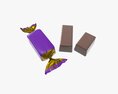 Blank Food Candy Plastic Package Wrap Mock Up 02 3D-Modell