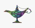 Aladdin Magic Lamp Modello 3D