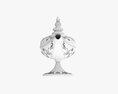 Aladdin Magic Lamp Decorated Silver Modello 3D