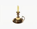 Antique Candlestick With Handle 3D模型