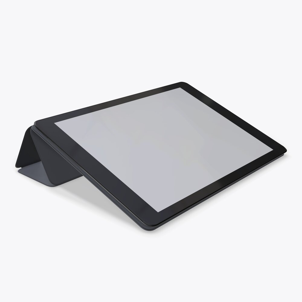 Digital Tablet With Case Mock Up 01 3D model