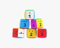 Baby Cubes Soft With Numbers 01 Modèle 3d