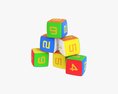 Baby Cubes Soft With Numbers 02 Modello 3D