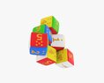Baby Cubes Soft With Numbers 03 3d model