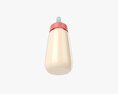Baby Milk Bottle With Dummy 3D-Modell