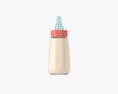 Baby Milk Bottle With Dummy Modello 3D