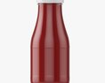 Barbecue Sauce In Glass Bottle 01 3d model