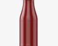Barbecue Sauce In Glass Bottle 02 3D模型