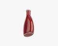 Barbecue Sauce In Glass Bottle 03 3d model