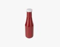 Barbecue Sauce In Glass Bottle 07 3D-Modell