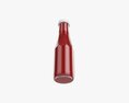 Barbecue Sauce In Glass Bottle 07 3D 모델 