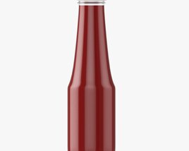 Barbecue Sauce In Glass Bottle 08 Modelo 3D