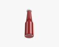 Barbecue Sauce In Glass Bottle 08 3D 모델 