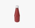 Barbecue Sauce In Glass Bottle 09 3d model