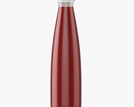 Barbecue Sauce In Glass Bottle 11 3D model
