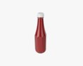 Barbecue Sauce In Glass Bottle 12 3D模型
