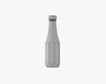 Barbecue Sauce In Glass Bottle 12 3D-Modell