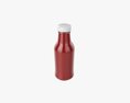 Barbecue Sauce In Glass Bottle 13 3D модель