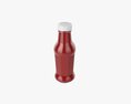 Barbecue Sauce In Glass Bottle 14 3d model