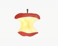 Bitten Apple Red Modelo 3D