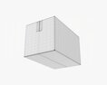 Box Sealed With Tape Mockup 01 3D模型