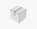 Box Sealed With Tape Mockup 03 Modèle 3d