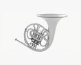 Brass Bell French Horn Modelo 3d