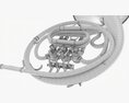 Brass Bell French Horn 3D модель