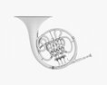 Brass Bell French Horn Modelo 3D