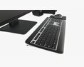 Computer Monitor Keyboard Mouse Pad Speakers Woofer Set 3Dモデル
