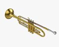 Brass Bell Trumpet 3d model