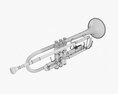Brass Bell Trumpet Modello 3D