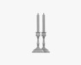 Candlestick Pair With Candles 3D 모델 