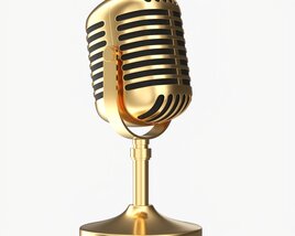 Cardioid Microphone 02 Modello 3D