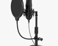 Cardioid Microphone With Stand Usb Modèle 3d