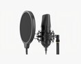 Cardioid Microphone With Stand Usb Modelo 3d