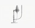 Cardioid Microphone With Stand Usb Modello 3D