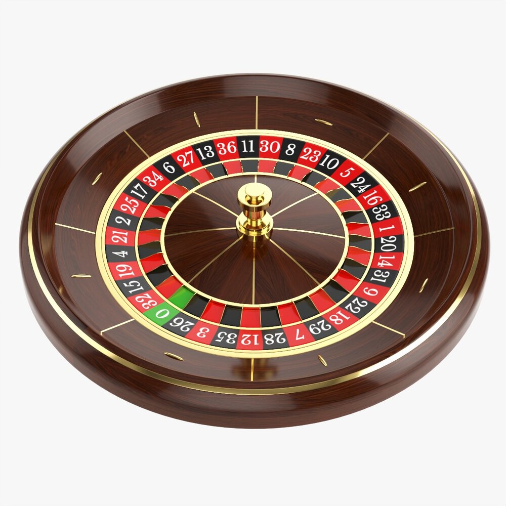 Casino Roulette Wheel 01 3D model
